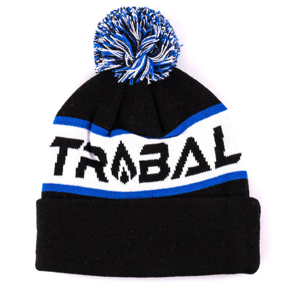 Tribal Beanie - Black / White / Blue