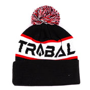 Tribal Beanie - Black / White / Red