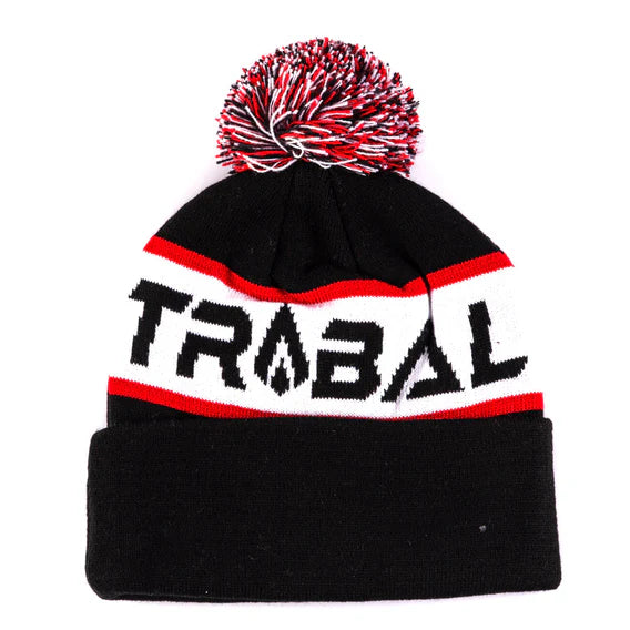 Tribal Beanie - Black / White / Red