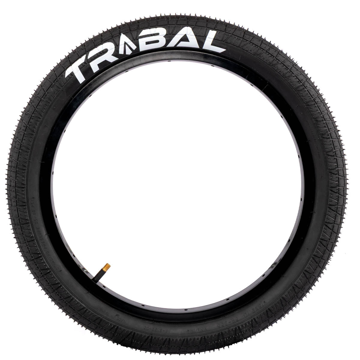 Tribal 18" Logo Tyre - Black 2.10"