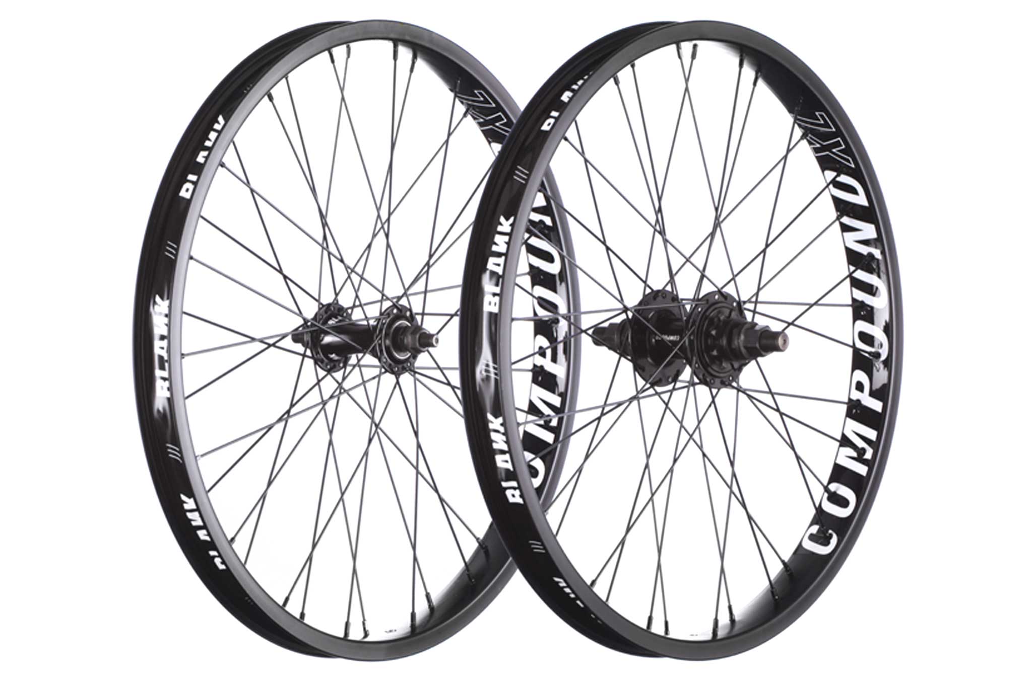 Blank XL Compound BMX Wheelsets