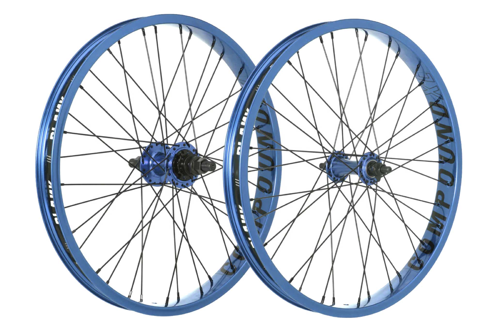 Blank XL Compound BMX Wheelsets