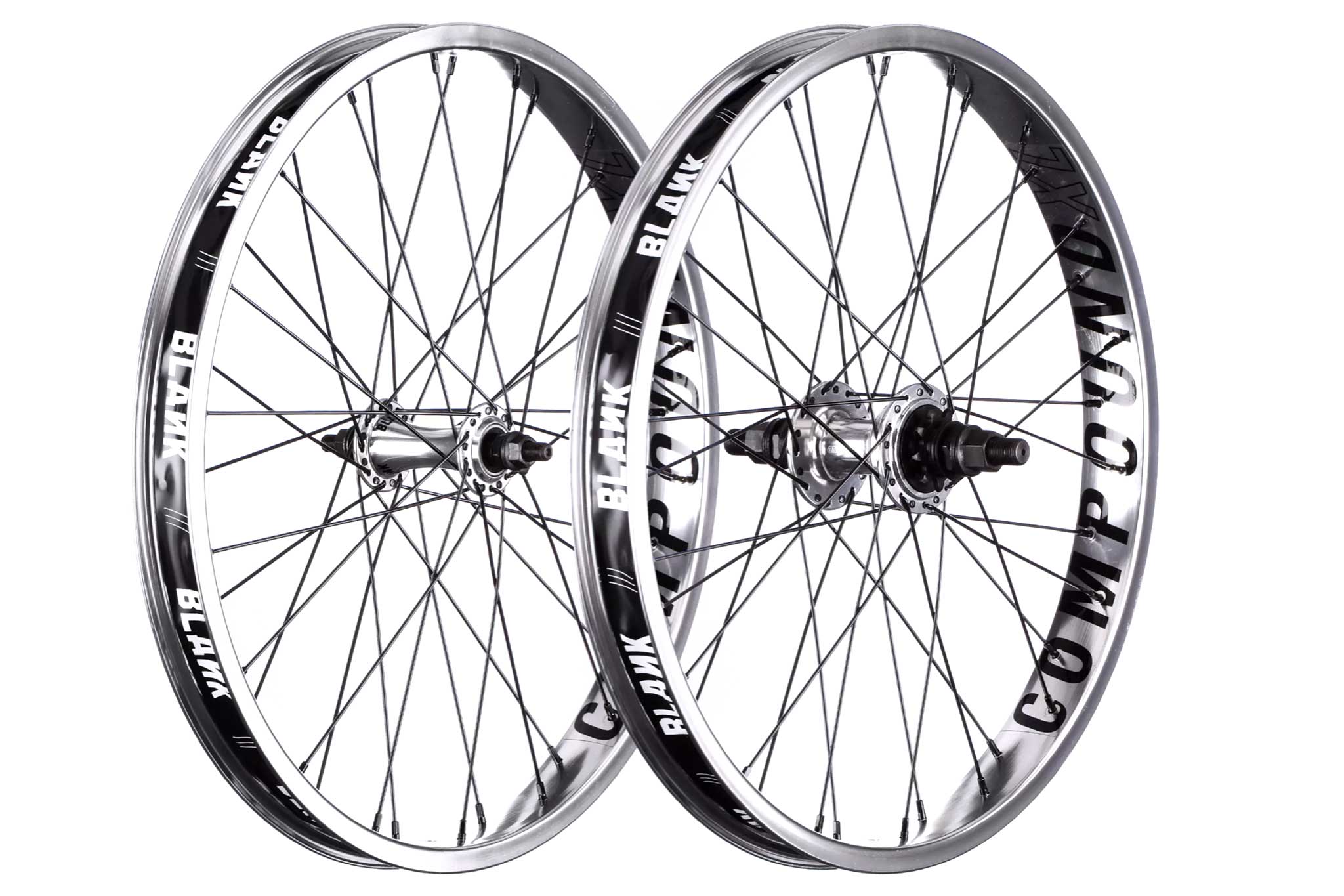 Blank XL Compound BMX Wheelsets