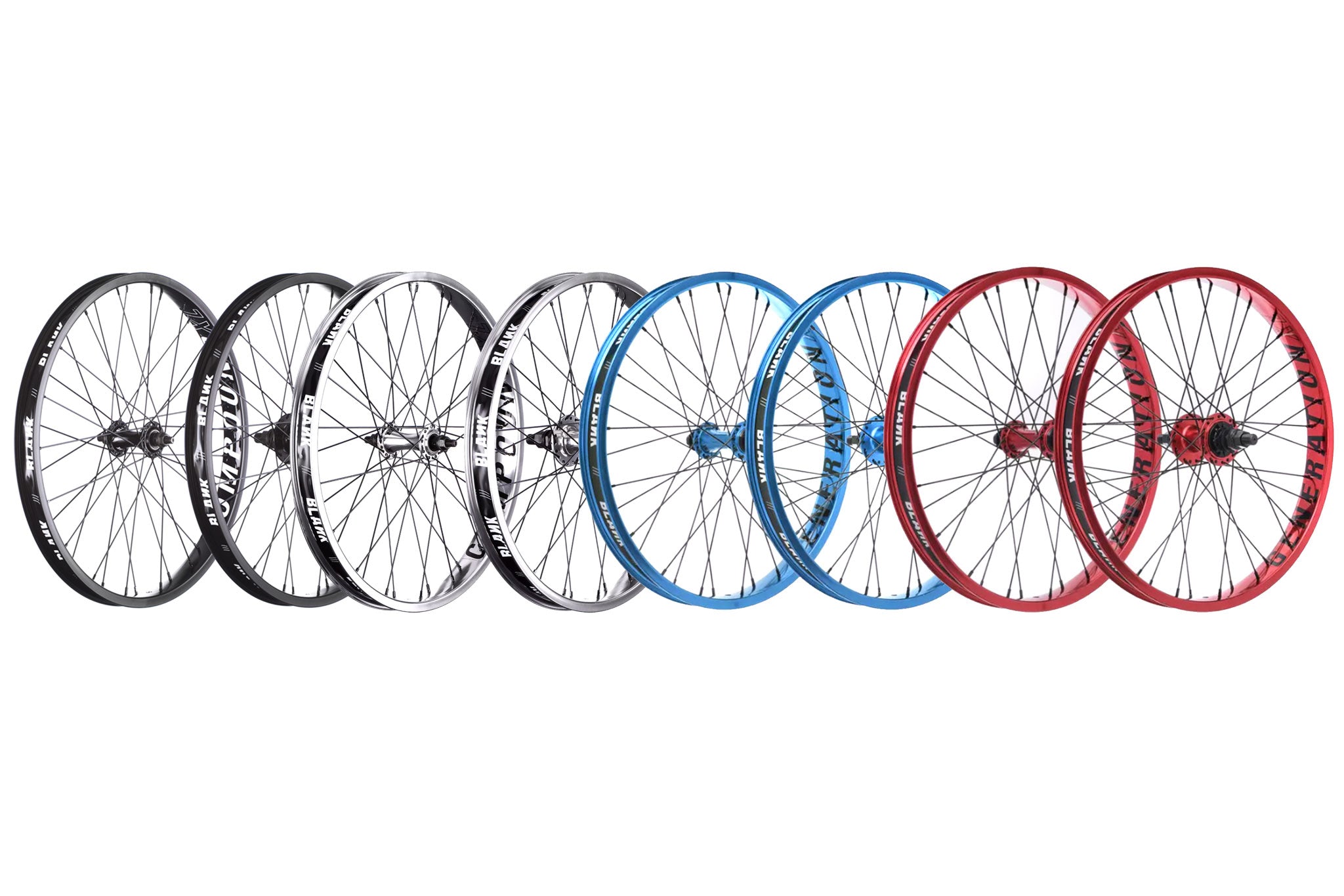 Blank XL Compound BMX Wheelsets