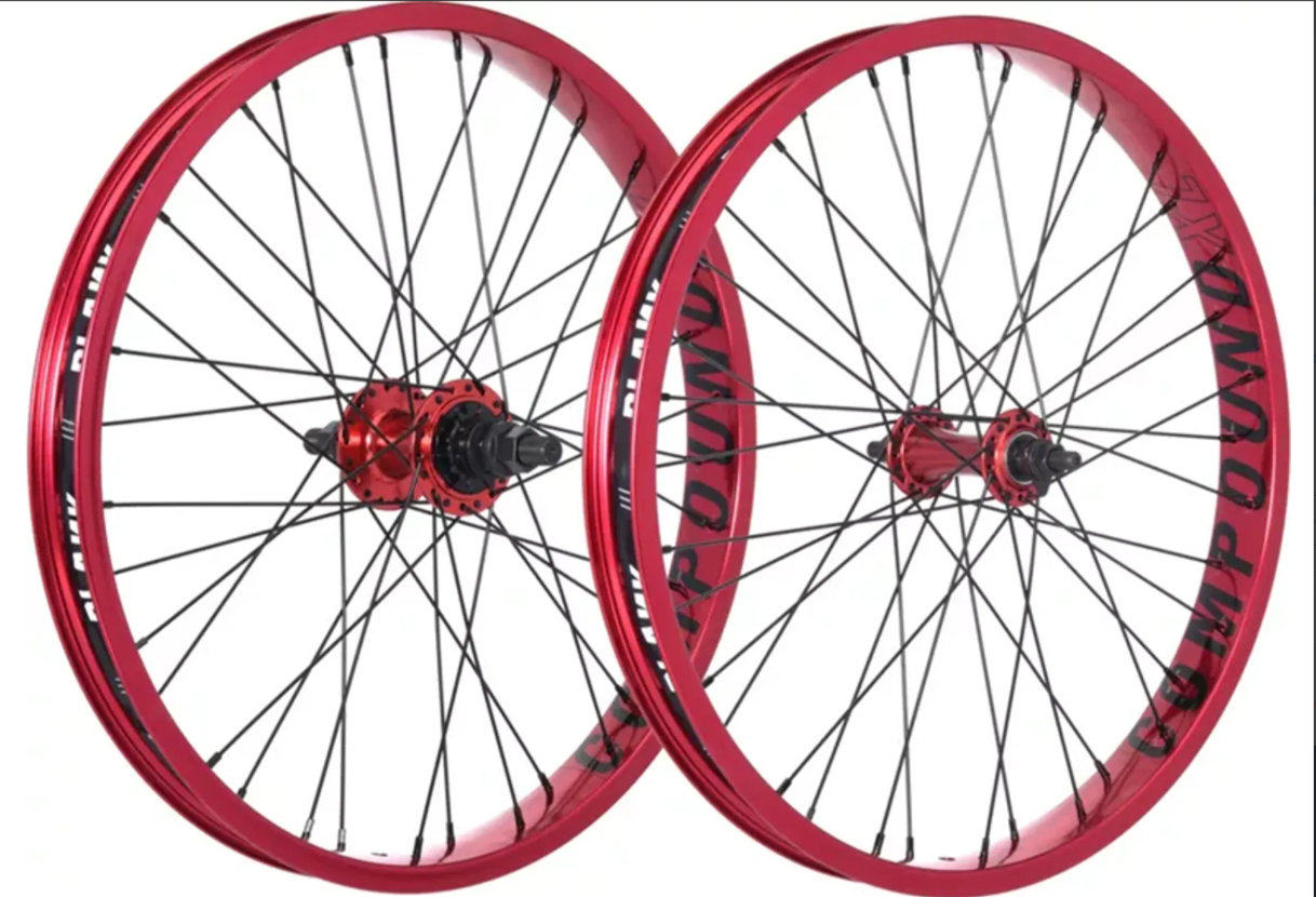 Blank XL Compound BMX Wheelsets