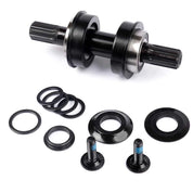 KHE US Bottom Bracket With 8 Spline Axle - Black 19mm