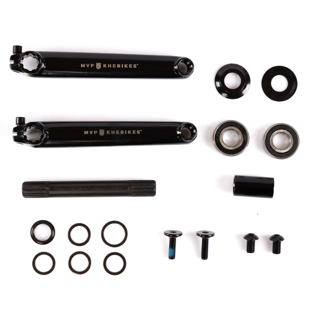 KHE MVP V1 19mm Cranks 8 Splined - Black 170mm (BB Included)