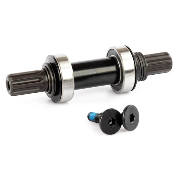 KHE Mid Bottom Bracket With 8 Spline Axle - Black 19mm