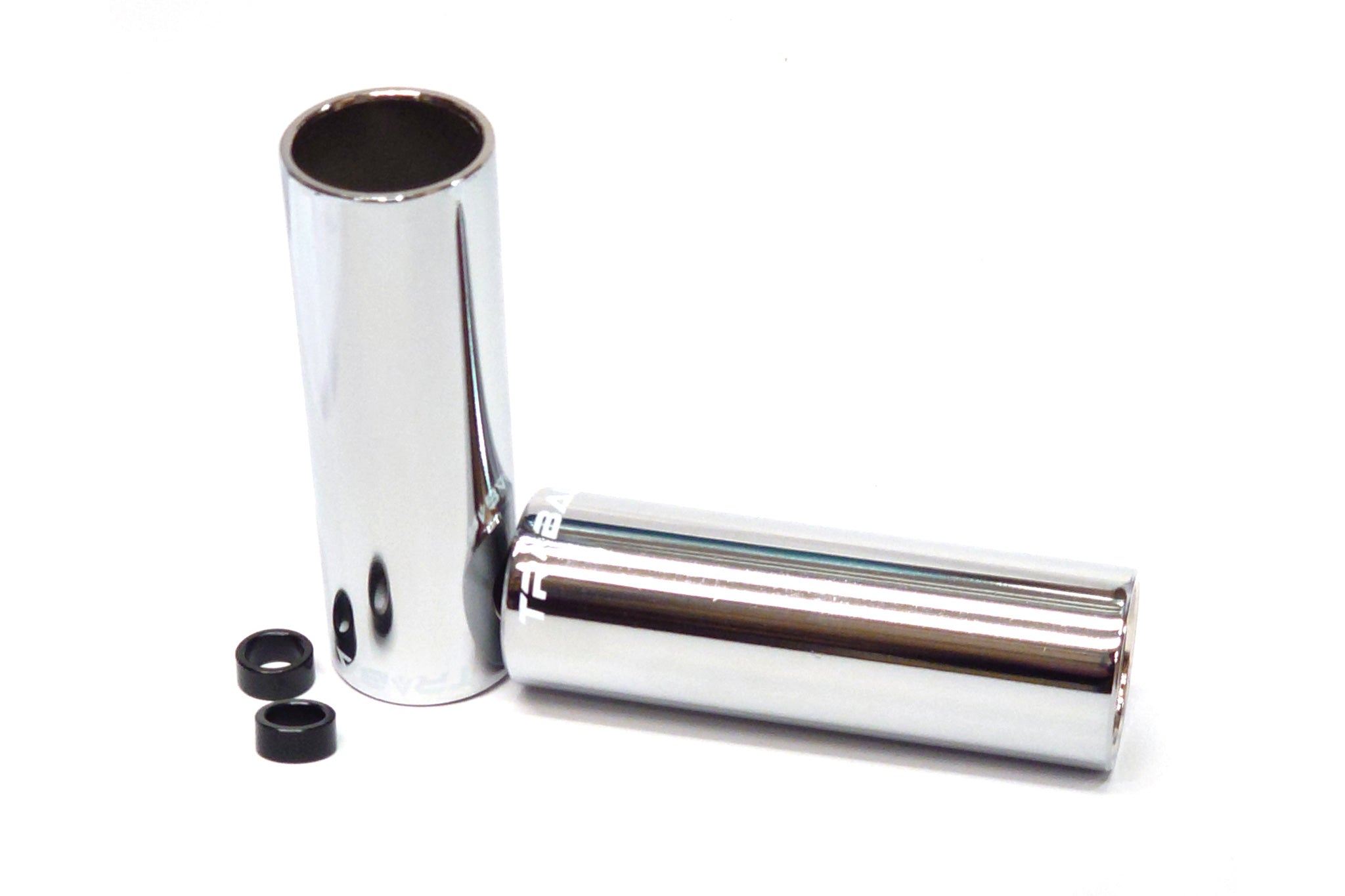 Tribal 4" Pegs - Silver 14mm With 10mm Adapter (Pair)