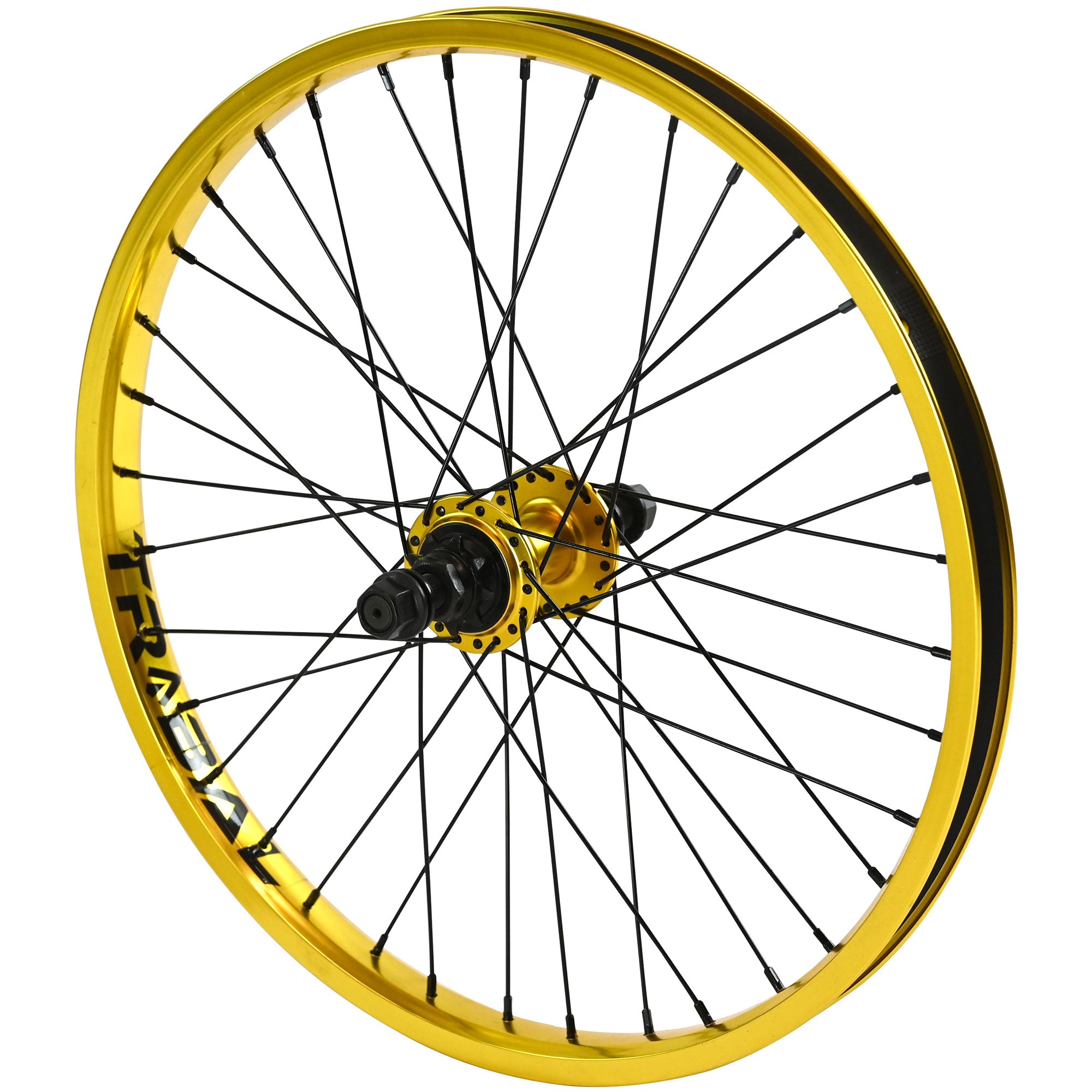 Tribal BMX rear wheel gold
